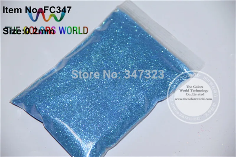 

wholesale 0.2mm 008 size Shinning Rainbown Light Blue Colorful Glitter Powder