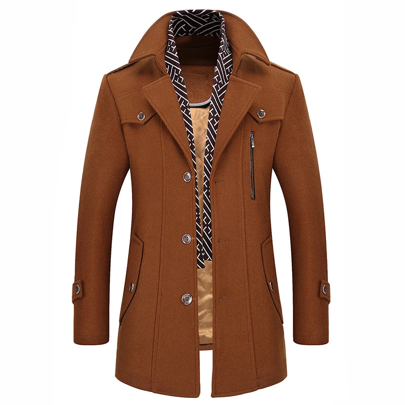 Large size M-3XL 2021 Long Thick Warm Excellent Quality Coat Long Male Turn Down Collar With Detachable Scarf Overcoat Men Wool
Large size M-3XL 2021 Long Thick Warm Excellent Quality Coat Long Male Turn Down Collar With Detachable Scarf Overcoat Men Wool