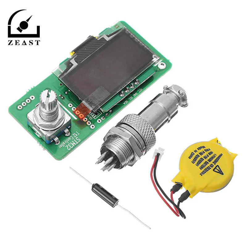 STM32 2.1S OLED T12 Solder Iron Temperature Controller Welding Tools Electronic Soldering Wake-Sleep Shock 110-240v 72W
STM32 2.1S OLED T12 Solder Iron Temperature Controller Welding Tools Electronic Soldering Wake-Sleep Shock 110-240v 72W