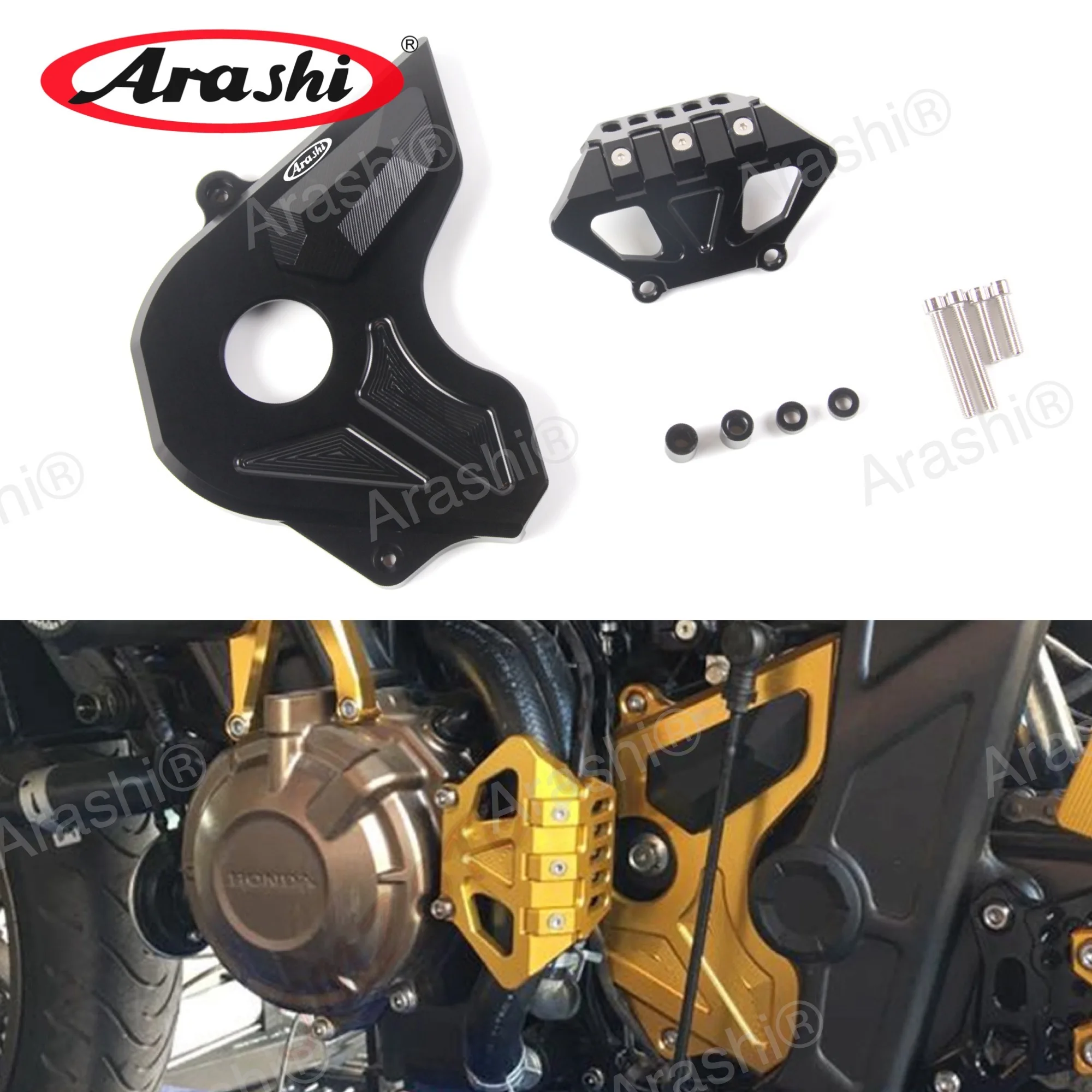 Arashi 1 Set For HONDA CB650F 2014-2018 CNC Sprocket Cover Motorbike Chain Guard Case Protector CB F CBF650 2014 2015 2016 2017
Arashi 1 Set For HONDA CB650F 2014-2018 CNC Sprocket Cover Motorbike Chain Guard Case Protector CB F CBF650 2014 2015 2016 2017