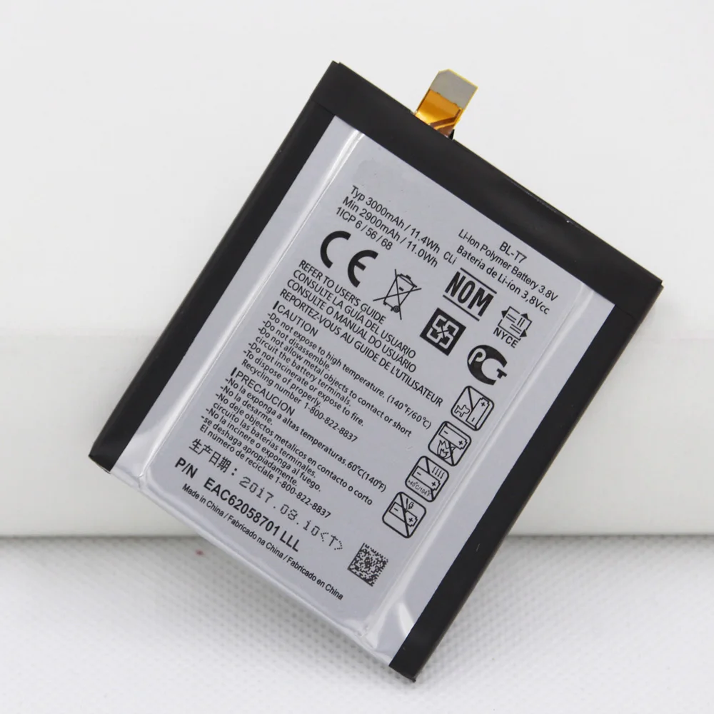 5pcs/lot BL-T7 Battery For LG Optimus G2 D802 D801 D800 LS980 VS980 Li-ion Battery 3000mAh Replacment Mobile Phone Bateria
5pcs/lot BL-T7 Battery For LG Optimus G2 D802 D801 D800 LS980 VS980 Li-ion Battery 3000mAh Replacment Mobile Phone Bateria