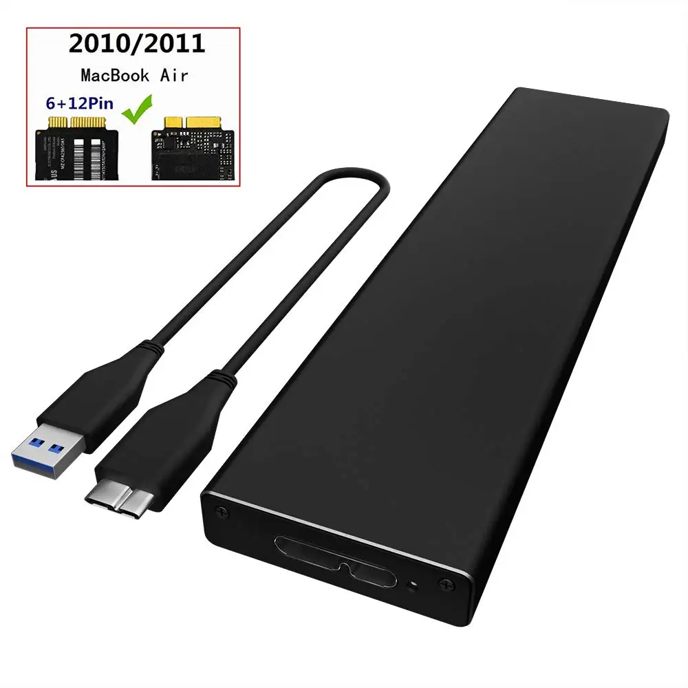 

PCIe SSD Enclosure For MacBook Air 2010 2011 USB 3.0 to A1369 A1370 External SSD Case For MC503 MC505 MC506 MC965 MC968 MC969