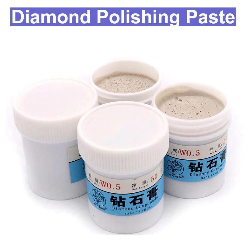 URANN W0.5-W40 Diamond Abrasive Paste Grinding Polishing Paste Lapping Compound jade alloy metal polishing paste 50g/Box
URANN W0.5-W40 Diamond Abrasive Paste Grinding Polishing Paste Lapping Compound jade alloy metal polishing paste 50g/Box