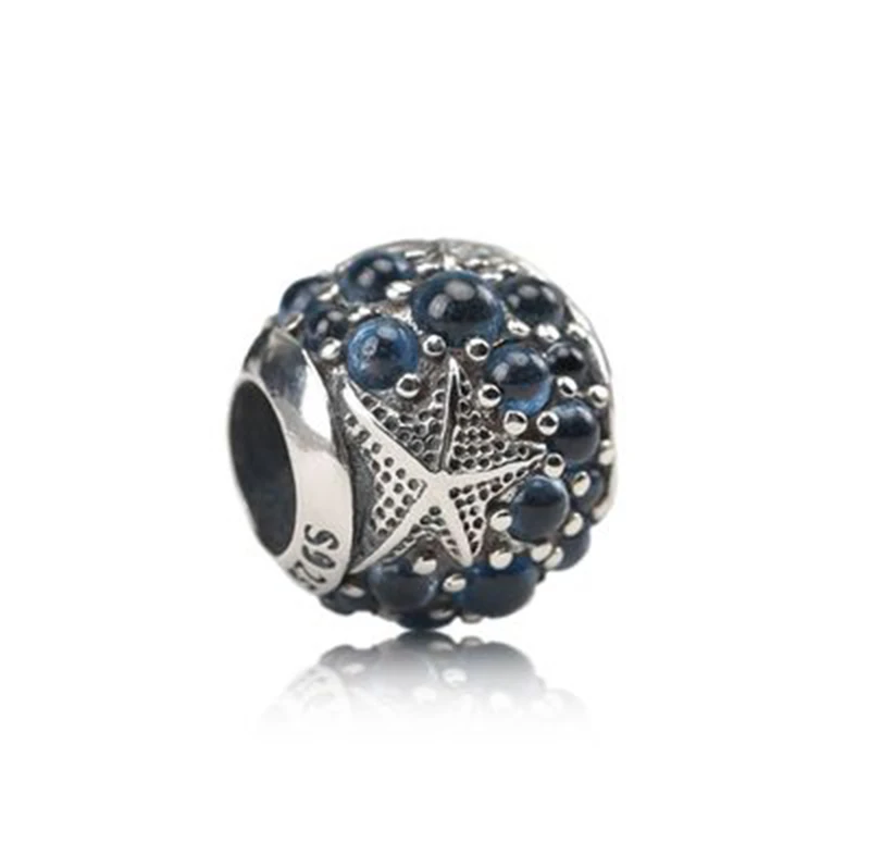 Summer New Blue Crystal Starfish Charms Round 925 Sterling Silver Big Hole Bead Fit Original Pandora Charm Bracelet
Summer New Blue Crystal Starfish Charms Round 925 Sterling Silver Big Hole Bead Fit Original Pandora Charm Bracelet