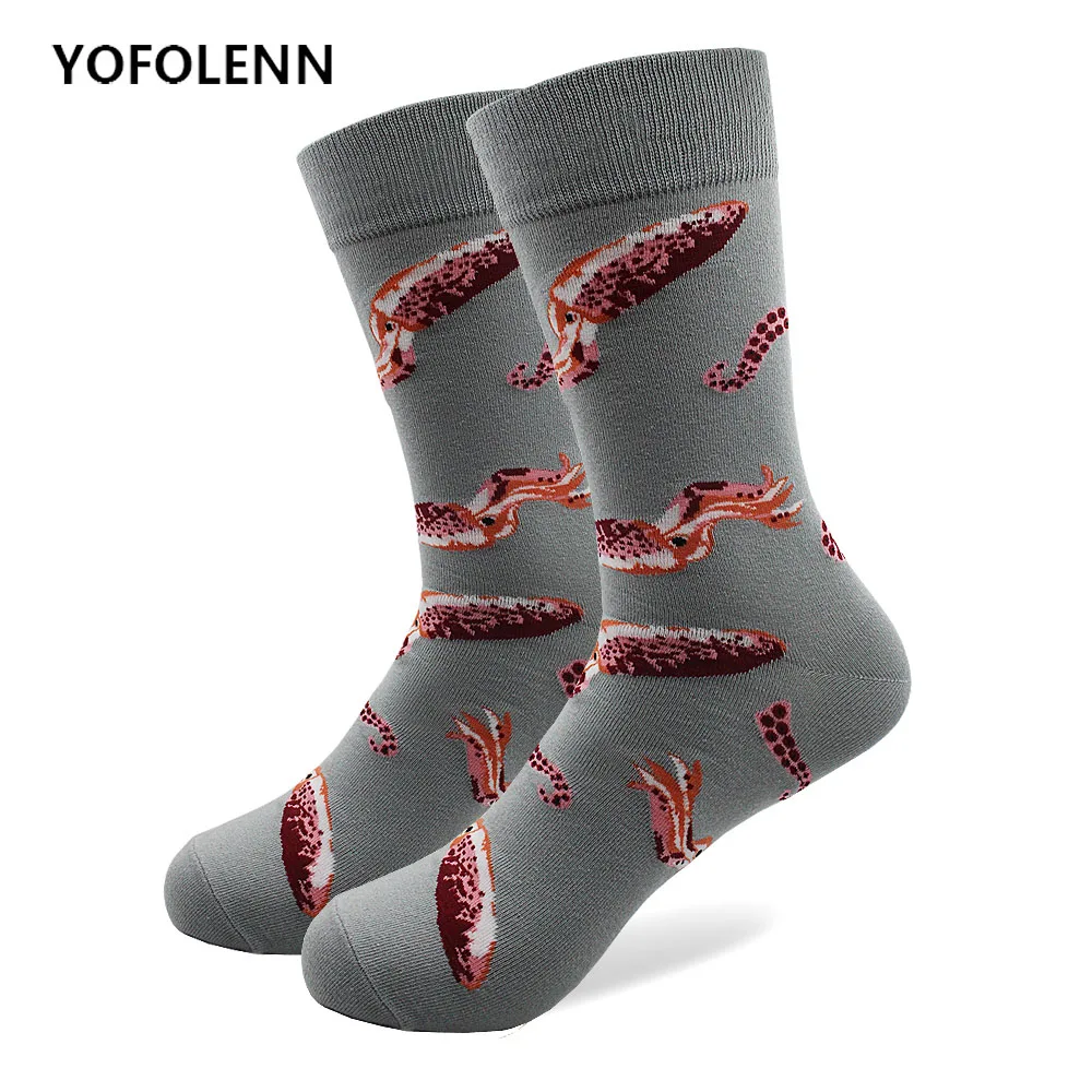Men's Happy Funny Socks High Quality Combed Material Fish Lobster Conch Pattern Novelty Long Crew Crazy Cool Street Wear
Men's Happy Funny Socks High Quality Combed Material Fish Lobster Conch Pattern Novelty Long Crew Crazy Cool Street Wear