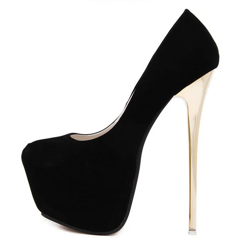 new women's high heel 16CM shoes waterproof platform sexy single shoes suede shallow mouth female banquet shoes High heel 16cm
new women's high heel 16CM shoes waterproof platform sexy single shoes suede shallow mouth female banquet shoes High heel 16cm