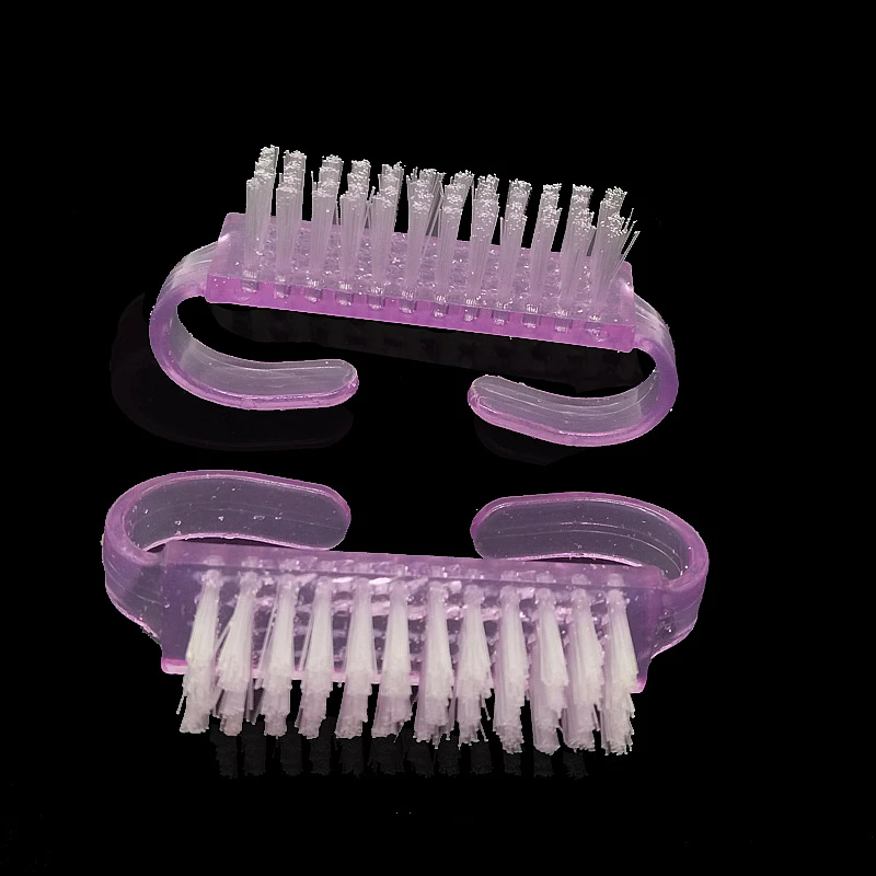 100pcs Angle Nail Art Brush Cleaning Brush Nail Tools for Women Purple Brush Tools File For Nails Art Care Manicure Pedicure