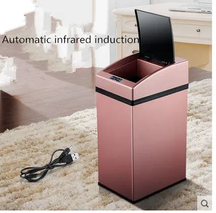 Rechargeable smart sensor trash creative fashion home bathroom bedroom automatic flip
Rechargeable smart sensor trash creative fashion home bathroom bedroom automatic flip