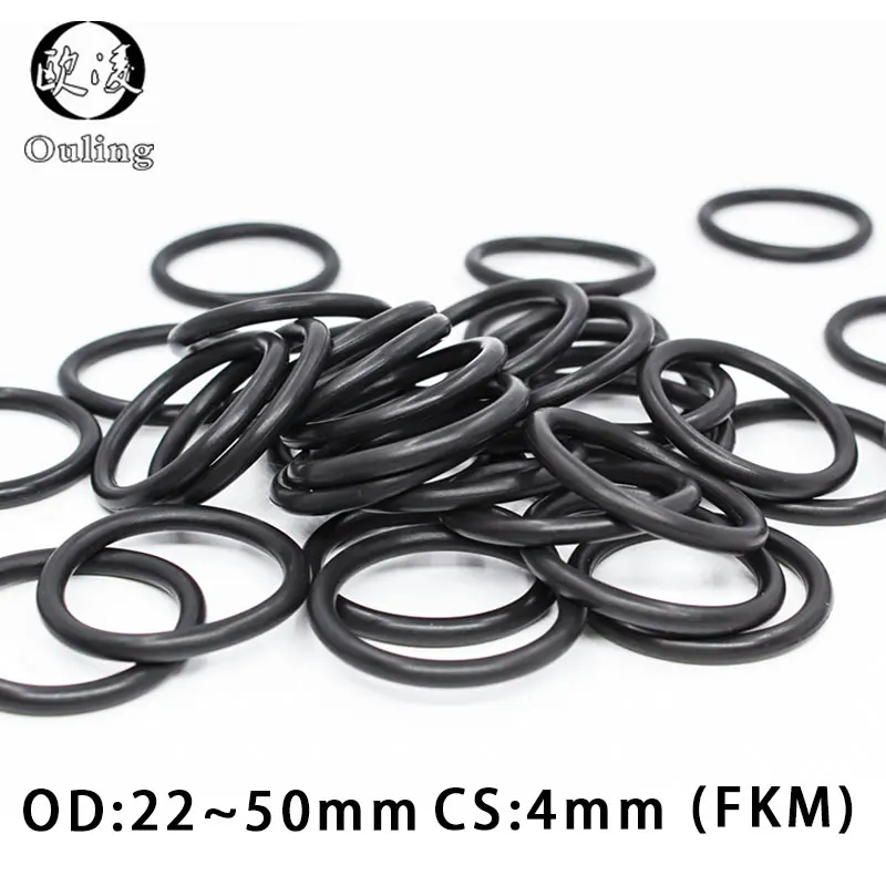 5PC Fluorine rubber Ring Black FKM O ring Seal CS 4mm OD22/25/26/28/30/32/35/38/40/42/45/48/50mm O Ring Gasket Oil Ring Washer
5PC Fluorine rubber Ring Black FKM O ring Seal CS 4mm OD22/25/26/28/30/32/35/38/40/42/45/48/50mm O Ring Gasket Oil Ring Washer