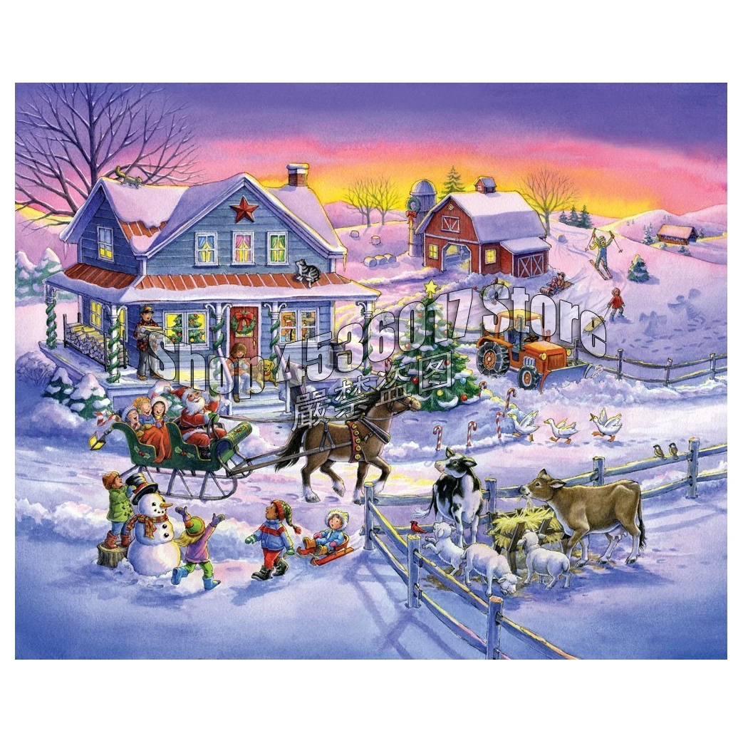Diy 5D Diamond Painting Santa Snow House Carriage diamond mosaic landscape diamond embroidery Cross Stitch Home decor Christmas
Diy 5D Diamond Painting Santa Snow House Carriage diamond mosaic landscape diamond embroidery Cross Stitch Home decor Christmas