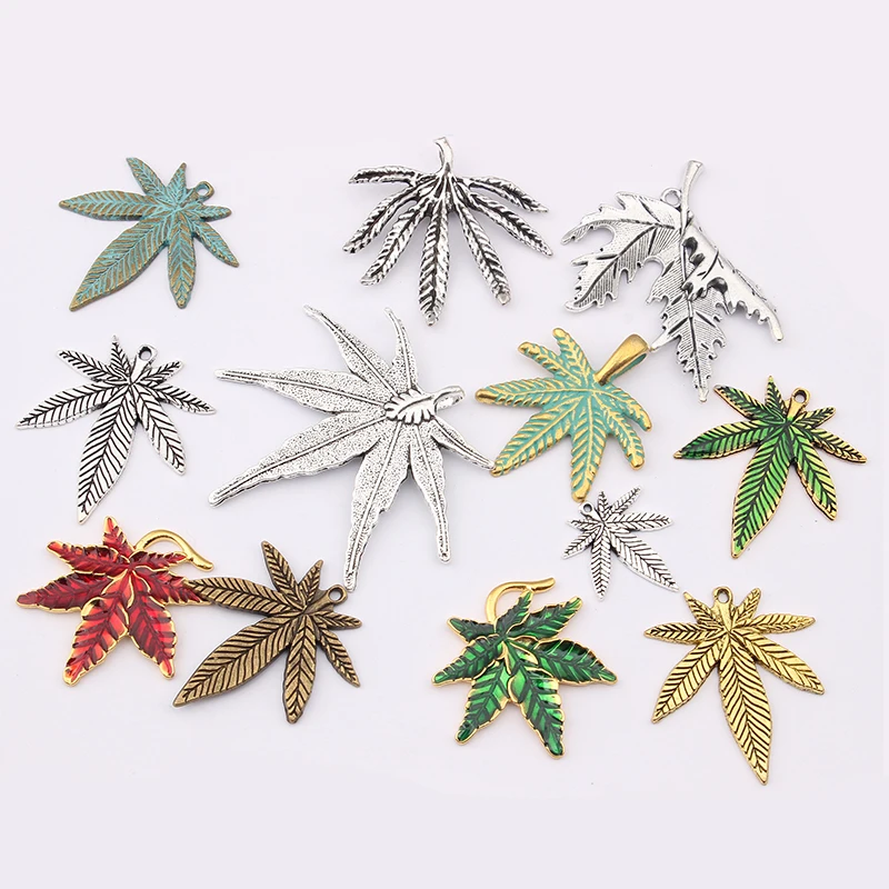 10PCS Leaves Leaf Charms Pendants for DIY Necklace Earring Jewelry Findings Making
10PCS Leaves Leaf Charms Pendants for DIY Necklace Earring Jewelry Findings Making