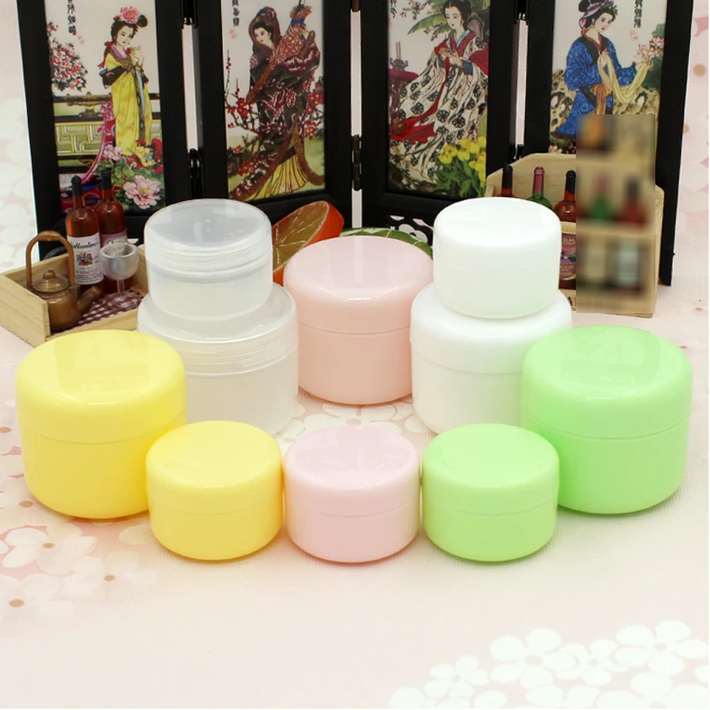5Pcs 20g/50g/100g Refillable Sample bottles Plastic Empty Makeup Jar Pot Travel Face Cream Lotion Cosmetic Container Round Cases
5Pcs 20g/50g/100g Refillable Sample bottles Plastic Empty Makeup Jar Pot Travel Face Cream Lotion Cosmetic Container Round Cases