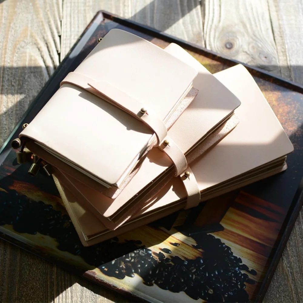Beige Handmade Travelers Notebook Leather Refillable Journal Notebook Planner Diary Business Notepad for Sketching Writing
Beige Handmade Travelers Notebook Leather Refillable Journal Notebook Planner Diary Business Notepad for Sketching Writing