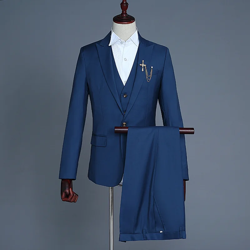 Formal Suits Men 2019 Long Sleeve Dress Mens Casual Prom For Solid Suit Slim Fit Pink Designs Clothes Three Piece Set Coat Pants
Formal Suits Men 2019 Long Sleeve Dress Mens Casual Prom For Solid Suit Slim Fit Pink Designs Clothes Three Piece Set Coat Pants