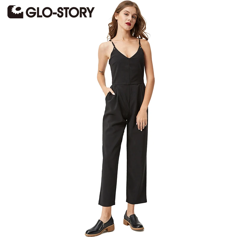 GLO-STORY 2018 New Summer Women's Jumpsuit Fashion V-Neck High Waist Jumpsuits Sexy Sleeveless Ankle-Length Pants WYK-4235
GLO-STORY 2018 New Summer Women's Jumpsuit Fashion V-Neck High Waist Jumpsuits Sexy Sleeveless Ankle-Length Pants WYK-4235