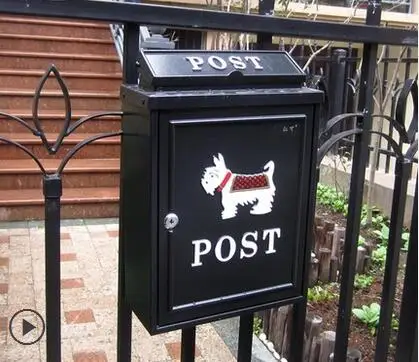 Continental aluminum panel can mail villa mailbox outdoor newspaper boxes waterproof garden post box | Дом и сад