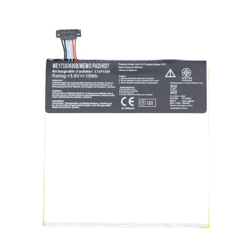Сменный аккумулятор для планшетов Asus MEMO PAD HD 7 ME173X HD7 ME173 K00B C11P1304 5 шт./лот 3950 мАч |