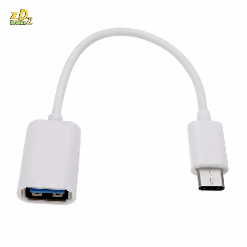 

50 шт./лот новый тип C OTG короткий кабель адаптер USB 3. 0 Type-C папа-USB мама OTG кабель для передачи данных адаптер белый/черный оптовая продажа