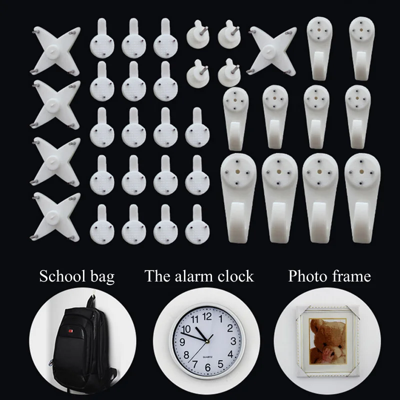 E 100pcs Free Shipping Photo Frame Photo Wall Hangs A Picture Clasps Solid Wall Nail Contact Non-trace Nail Hooks
E 100pcs Free Shipping Photo Frame Photo Wall Hangs A Picture Clasps Solid Wall Nail Contact Non-trace Nail Hooks