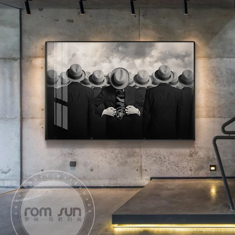Abstract Hat Man gathered Canvas Painting Fashion Black white Poster Print For Living Room Aisle Creative Modern Wall Art Decor
Abstract Hat Man gathered Canvas Painting Fashion Black white Poster Print For Living Room Aisle Creative Modern Wall Art Decor