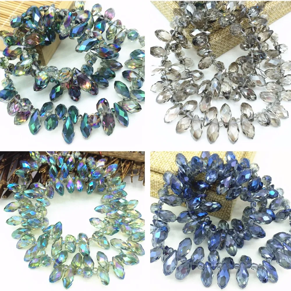 Charms 90pcs 12 Colors Glass Crystal 6*12mm Teardrop Waterdrop Loose Spacers Accessories Beads Diy Jewelry Findings B2877
Charms 90pcs 12 Colors Glass Crystal 6*12mm Teardrop Waterdrop Loose Spacers Accessories Beads Diy Jewelry Findings B2877