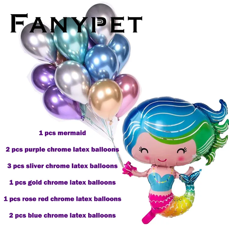 10pcs mermaid foil helium balloon cartoon princess balloons birthday party supoplies wedding decorations toys globos baloes
10pcs mermaid foil helium balloon cartoon princess balloons birthday party supoplies wedding decorations toys globos baloes