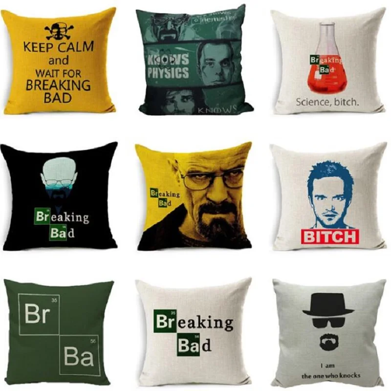 Breaking Bad Cushion Cover Linen Throw Pillows Cover Car Sofa Home Decorative Pillowcase decorativos cojines coussin
Breaking Bad Cushion Cover Linen Throw Pillows Cover Car Sofa Home Decorative Pillowcase decorativos cojines coussin