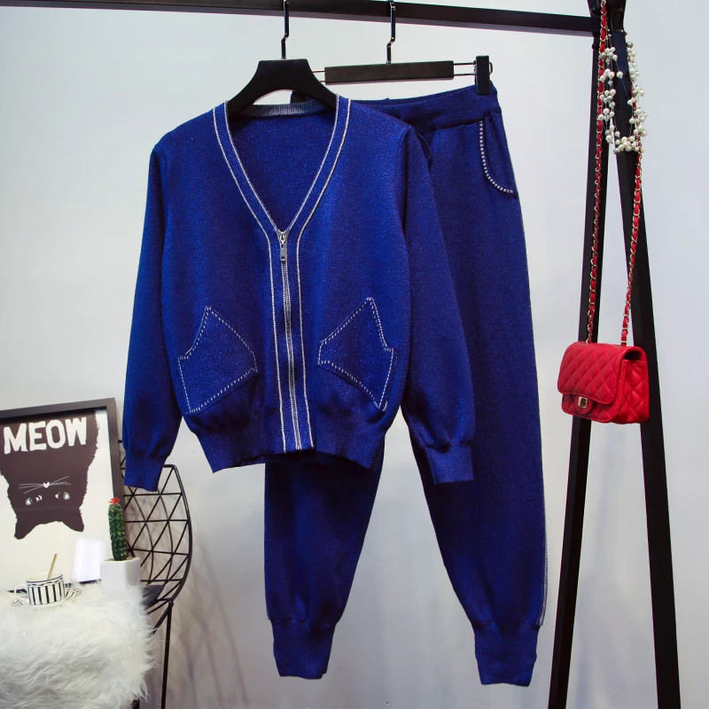2022 Direct Selling New Women's Wear European Station Long Sleeved Knitted Cardigan Jacket Casual Pants Fashion Ladies' Suit
2022 Direct Selling New Women's Wear European Station Long Sleeved Knitted Cardigan Jacket Casual Pants Fashion Ladies' Suit