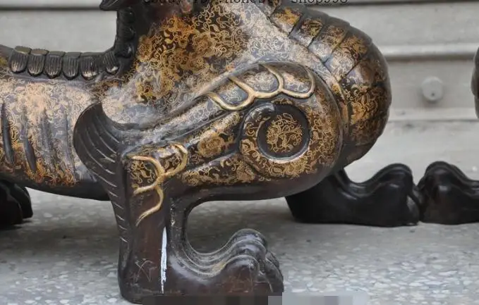 Free shipping S00524 30"Chinese fengshui Bronze PiXiu Unicorn Phylactery Guardian Beast Statue Pair
Free shipping S00524 30"Chinese fengshui Bronze PiXiu Unicorn Phylactery Guardian Beast Statue Pair