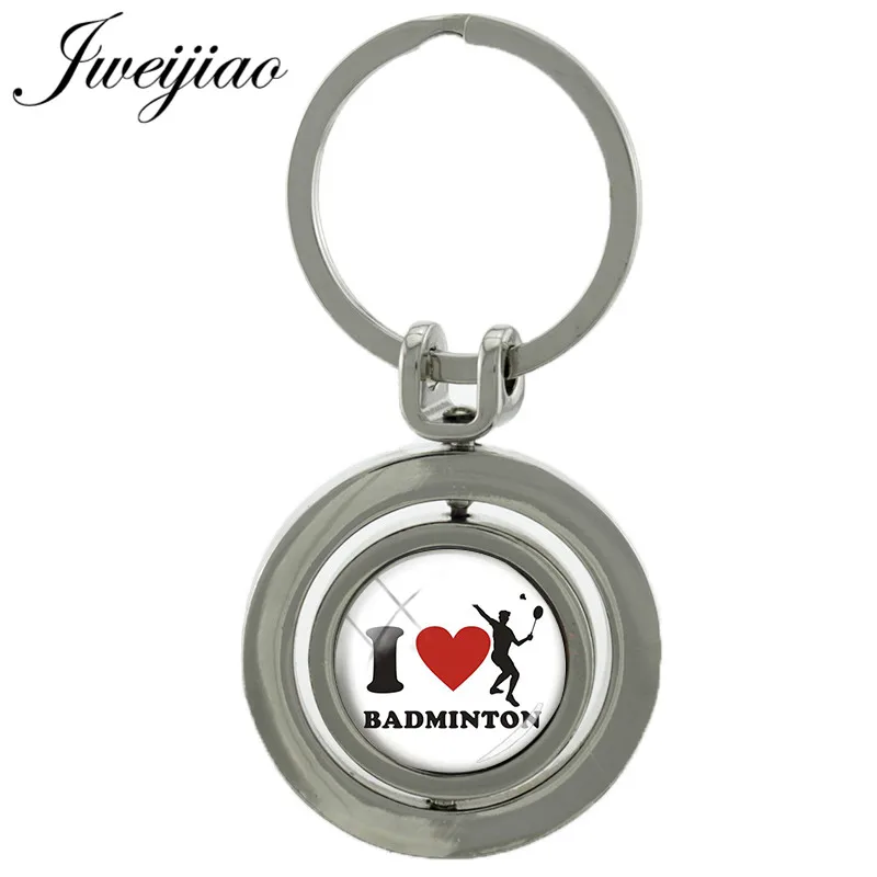 JWEIJIAO I Love Badminton Revolving Keychain Casual Sporty Jewelry Double Sides Glass Gems Rotatable Key Rings Custom Sp342
JWEIJIAO I Love Badminton Revolving Keychain Casual Sporty Jewelry Double Sides Glass Gems Rotatable Key Rings Custom Sp342