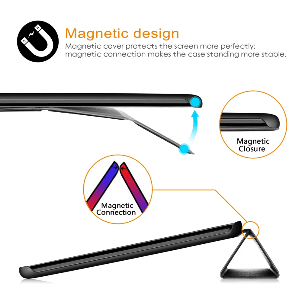 Slim Case for Samsung Galaxy Tab S5E 10.5 SM-T720/T725 Tablet Folding Stand Cover for Samsung Galaxy Tab S5E 10.5 Case 2019
Slim Case for Samsung Galaxy Tab S5E 10.5 SM-T720/T725 Tablet Folding Stand Cover for Samsung Galaxy Tab S5E 10.5 Case 2019