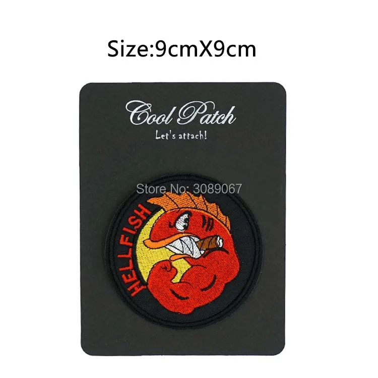 Patchking в проклятии летающих Hellfish Ww2 комиксов ткань тканый патч Aufnaher Шить Утюг на