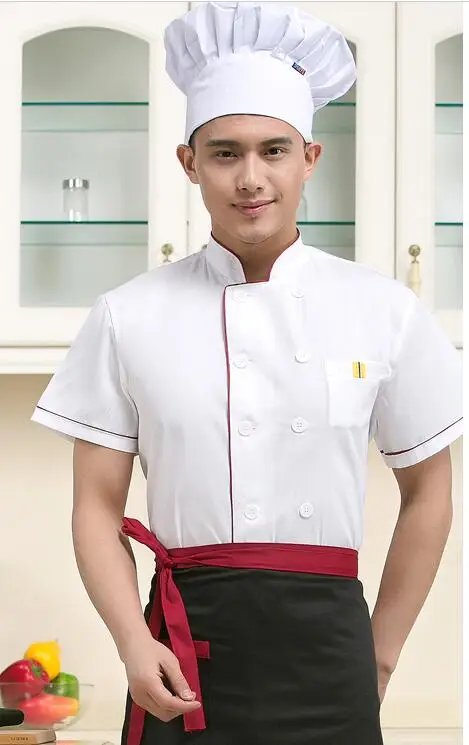 New Summer Chef Uniform Short Sleeved Double Breasted Restaurant Cook Uniforms Work Wear Hotel Cook Clothes lixinxin01
New Summer Chef Uniform Short Sleeved Double Breasted Restaurant Cook Uniforms Work Wear Hotel Cook Clothes lixinxin01