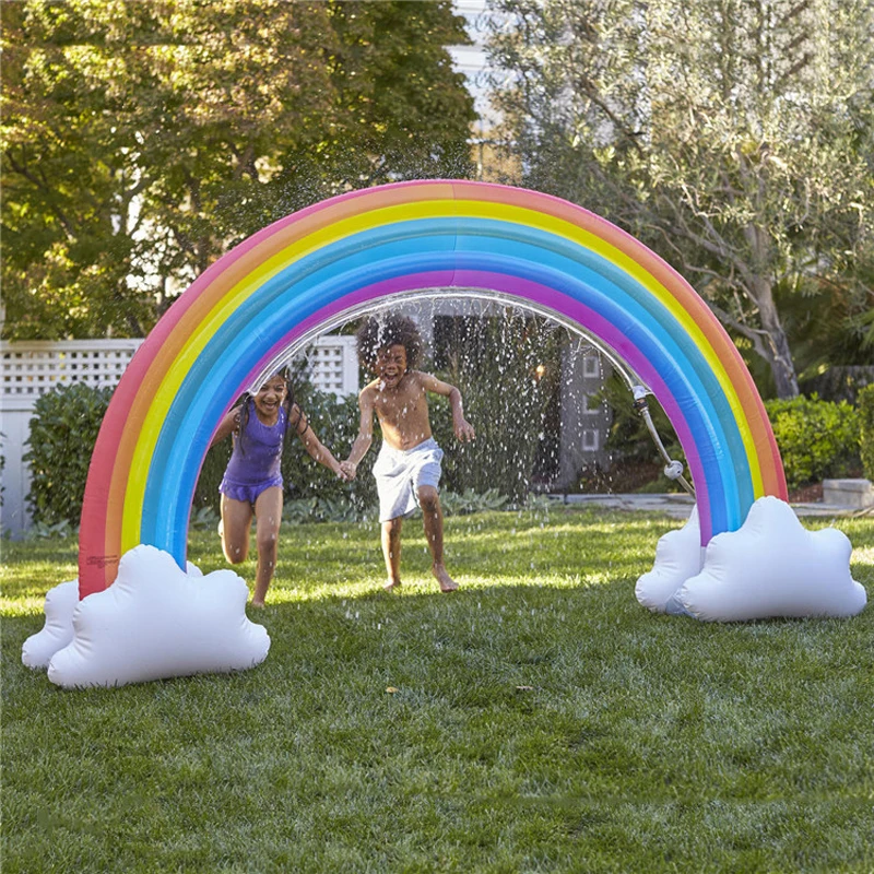 Giant Rainbow Cloud Yard Sprinkler Pool Party Toy Inflatable Archway Lawn Beach Outdoor Toys For Child Adult Baby Games Center
Giant Rainbow Cloud Yard Sprinkler Pool Party Toy Inflatable Archway Lawn Beach Outdoor Toys For Child Adult Baby Games Center