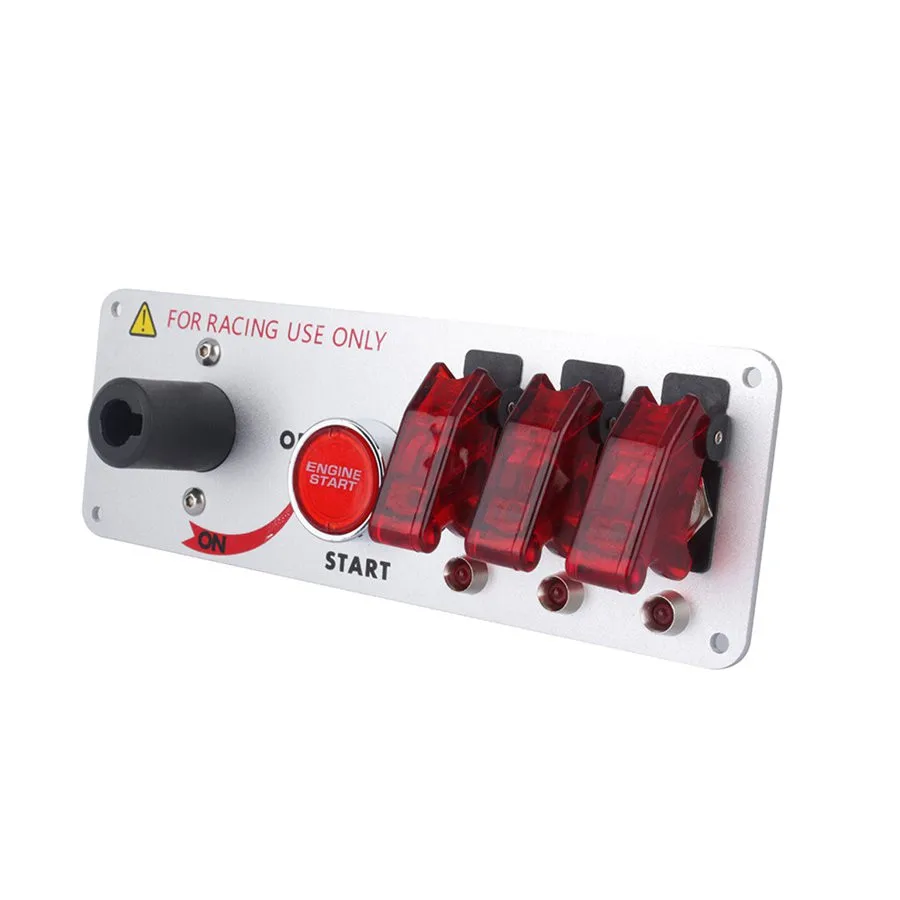 Flip-up Start Ignition Switch Panel Button DIY Car Modification Switch for Racing Sport Competitive Car with Red LED Indicator
Flip-up Start Ignition Switch Panel Button DIY Car Modification Switch for Racing Sport Competitive Car with Red LED Indicator