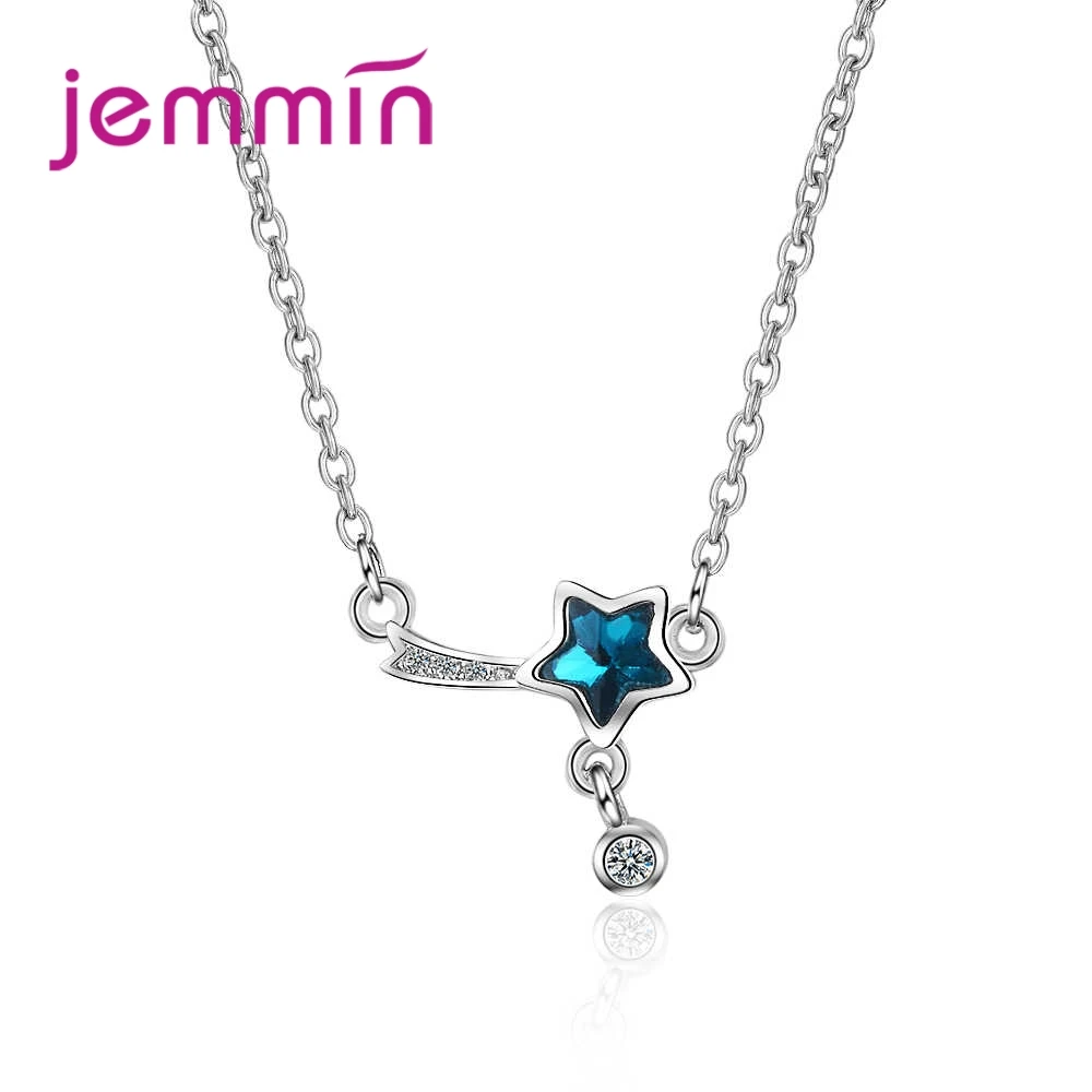 New Fashion Cheap Price Dark Blue Star Pendant Necklace 925 Sterling Silver Wedding Engagement Necklace Wholesale
New Fashion Cheap Price Dark Blue Star Pendant Necklace 925 Sterling Silver Wedding Engagement Necklace Wholesale