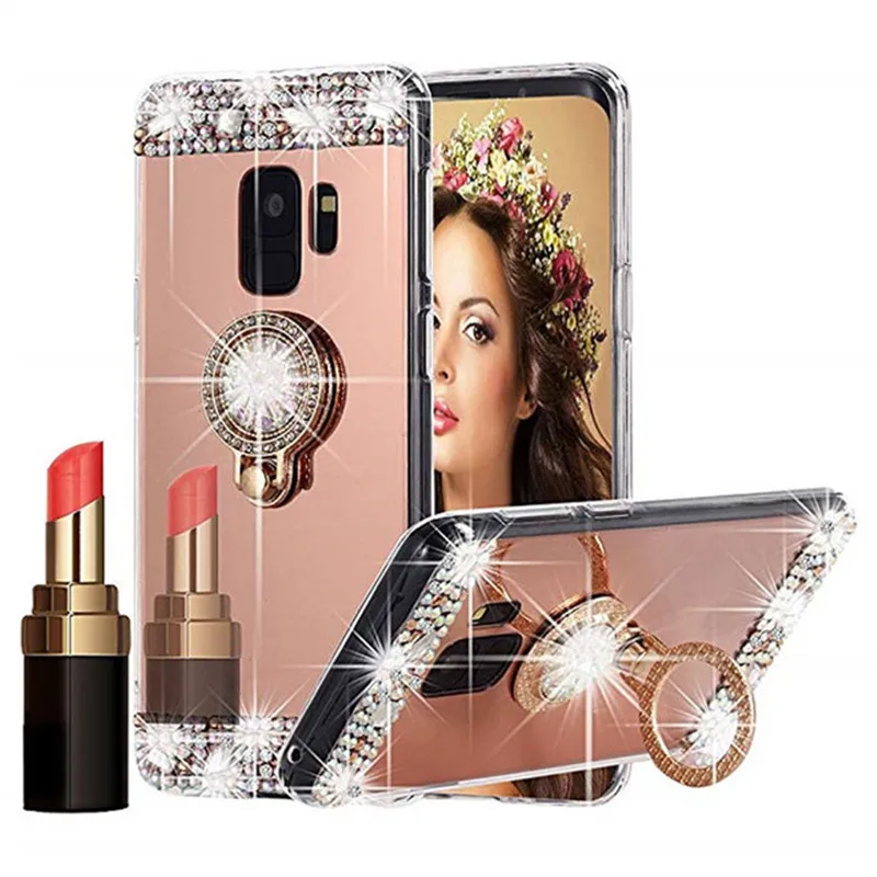 S8 S9 Plus зеркальный блестящий Мягкий ТПУ чехол для Samsung Galaxy J3 J5 J7 Neo A3 A5 A7 2016 2017 S6 S7 Edge A6