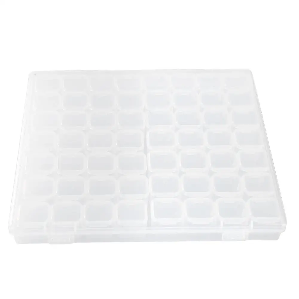 56 Slots Plastic Nail Art Accessory Decorations Plastic Holder For Jewelry Rhinestone Storage Organizer Box Transparent Display
56 Slots Plastic Nail Art Accessory Decorations Plastic Holder For Jewelry Rhinestone Storage Organizer Box Transparent Display