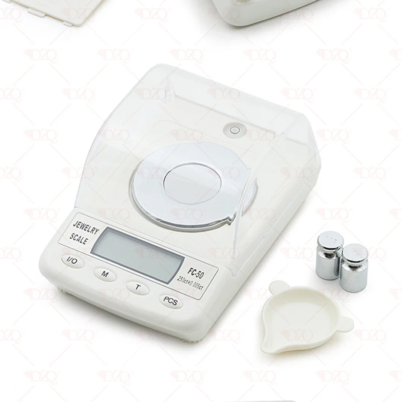 

AJY FC-50 Electronic Digital Weighing Balance Diamond Jewelry Scale 250ct/0.005ct for Gold weight