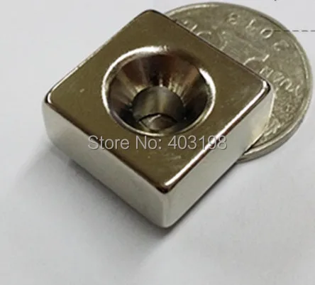 Free shipping 5pcs Super Strong L20x20x10mm Countersunk Holes 8mm N38 Rare Earth Neodymium Block Magnet
Free shipping 5pcs Super Strong L20x20x10mm Countersunk Holes 8mm N38 Rare Earth Neodymium Block Magnet