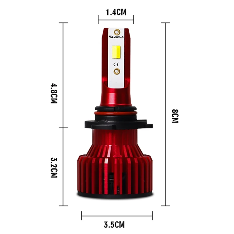 HLXG 3000 K 4300 6000 3 цвета в 1 Мини-лампа H7 H1 H3 9005 HB3 светодиодный 9006 HB4 H4 фары 12 V лампочка