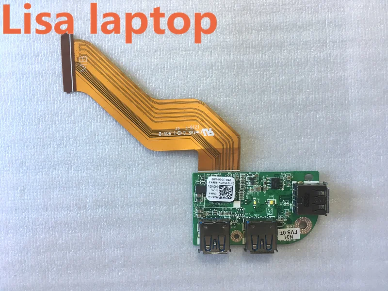 Фото Для DELL для XPS 17 L701X L501X L702X Тройная плата USB 3 0 с кабелем 45M3V 045M3V DAGM7TB1AB0|Пелти