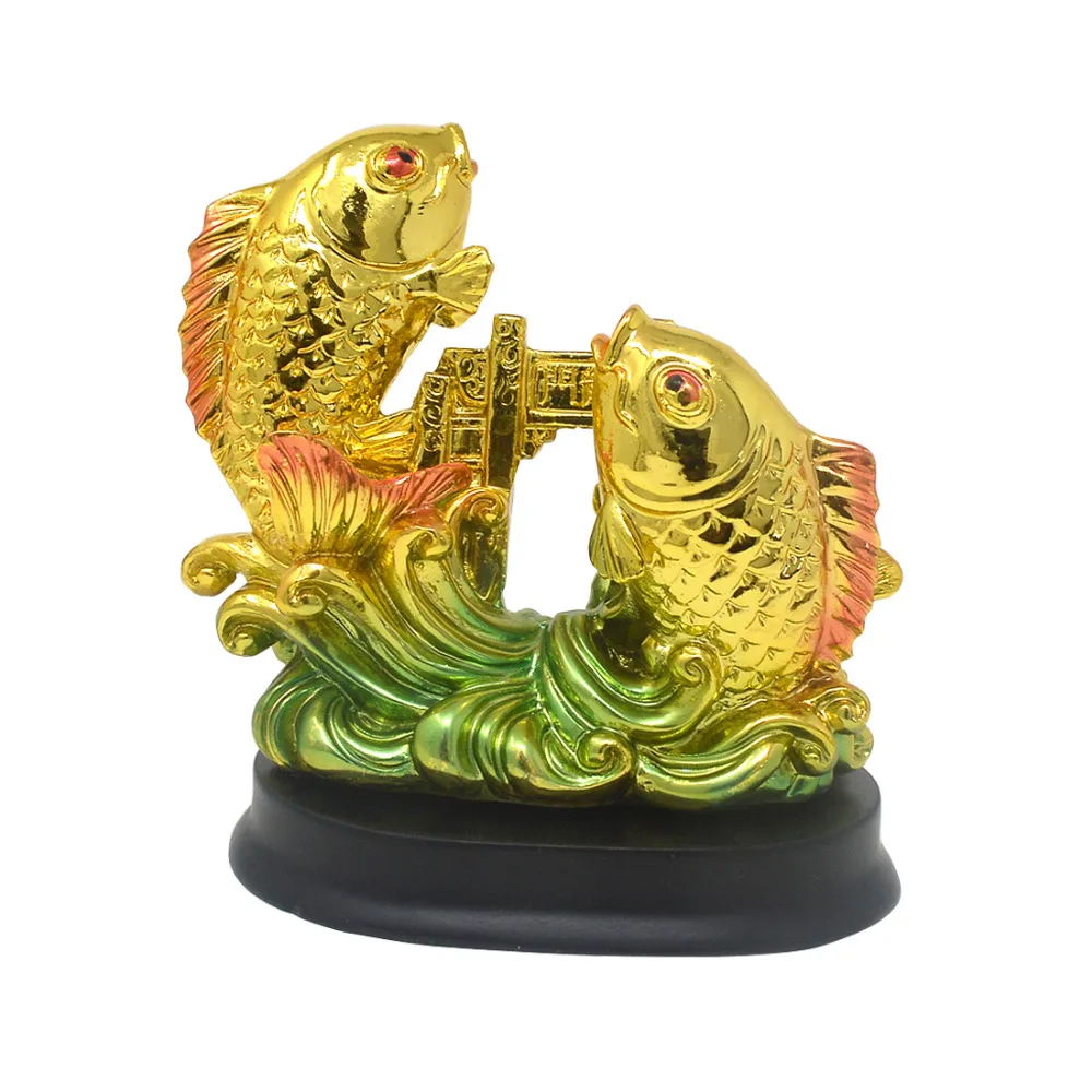 fengshuisale Feng Shui Gold Resin Double Fish Home Decoration W Red String Bracelet AA567
fengshuisale Feng Shui Gold Resin Double Fish Home Decoration W Red String Bracelet AA567