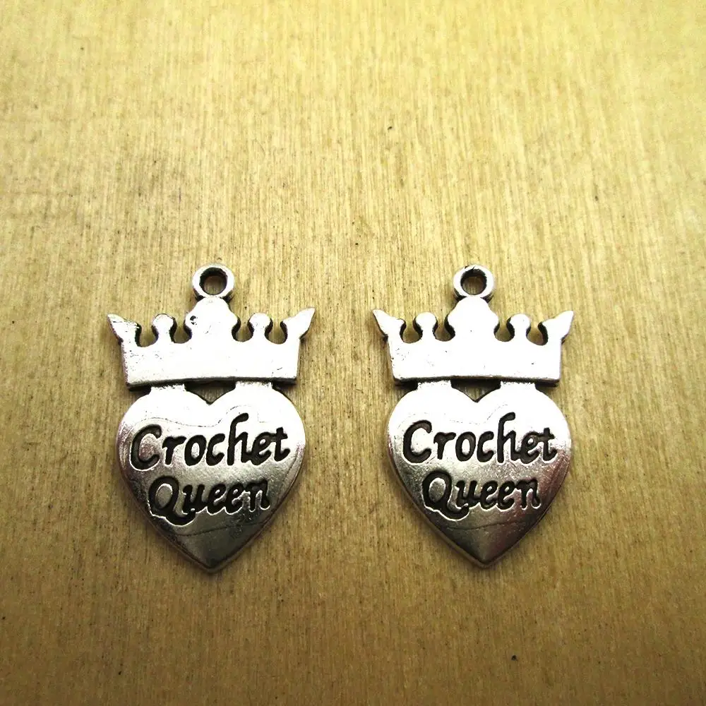 15pcs-- 16*25mm one side crochet queen Charms DIY Charms Pendants DIY necklace/ bracelets charms antique silver tone
15pcs-- 16*25mm one side crochet queen Charms DIY Charms Pendants DIY necklace/ bracelets charms antique silver tone