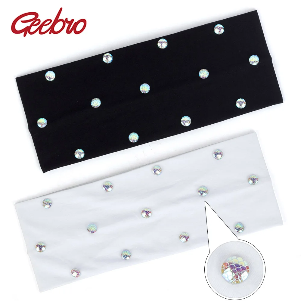 Geebro Women Wide Headband Laser Fish Scale Head Wrap Colorful Accessories Cotton Turban Flat Elastic Hairband For Female DZ785
Geebro Women Wide Headband Laser Fish Scale Head Wrap Colorful Accessories Cotton Turban Flat Elastic Hairband For Female DZ785