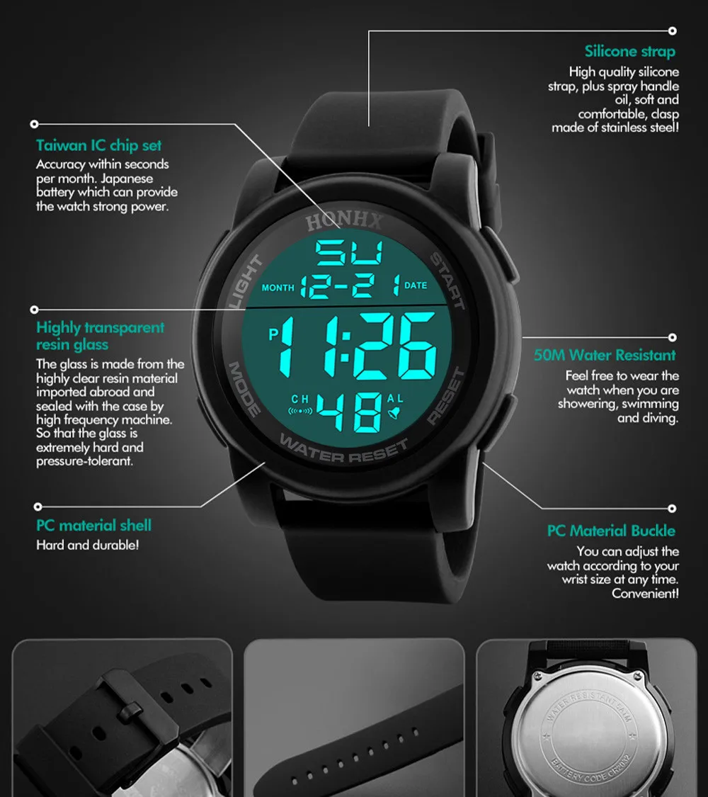 Relogio Masculino Mens Watches Luxury Sport Army Outdoor 30m Waterproof Digital Watch Military Casual Men Wristwatches New A4
Relogio Masculino Mens Watches Luxury Sport Army Outdoor 30m Waterproof Digital Watch Military Casual Men Wristwatches New A4