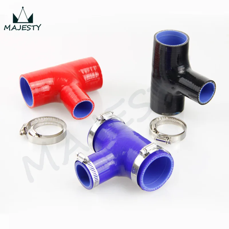 BLACK 2" - 2" T Piece Silicone Hose (51mm to 51mm) + 'T' Shape Tube Pipe for 35mm ID BOV 3+ SILVER Clamps
BLACK 2" - 2" T Piece Silicone Hose (51mm to 51mm) + 'T' Shape Tube Pipe for 35mm ID BOV 3+ SILVER Clamps