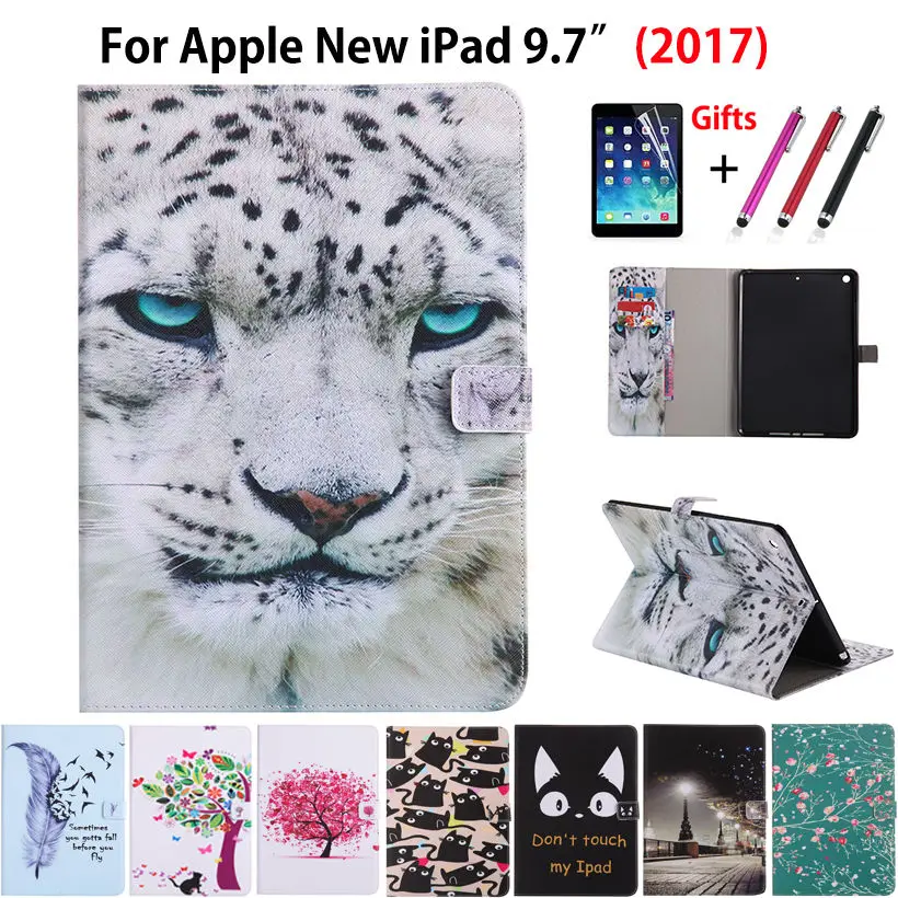 Cartoon Animal Painting Case For Apple New iPad 9.7 2017 2018 6th generation Cases Cover A1822 Funda Tablet Shell +Film+Pen
Cartoon Animal Painting Case For Apple New iPad 9.7 2017 2018 6th generation Cases Cover A1822 Funda Tablet Shell +Film+Pen