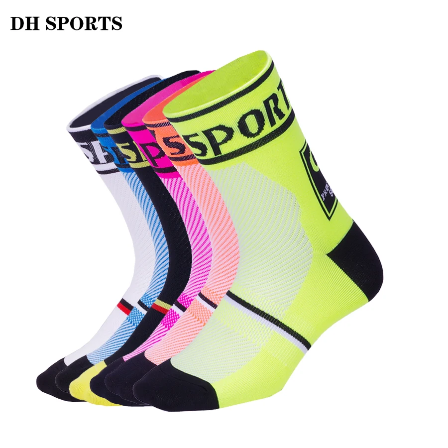 DH спортивные носки новые профессиональные Компрессионные для велоспорта