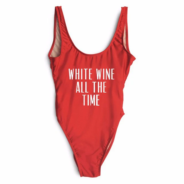 WHITE WINE ALL THE TIME bodysuit swimwear one piece bathing suit backless bikini beachwear bodysuit
WHITE WINE ALL THE TIME bodysuit swimwear one piece bathing suit backless bikini beachwear bodysuit